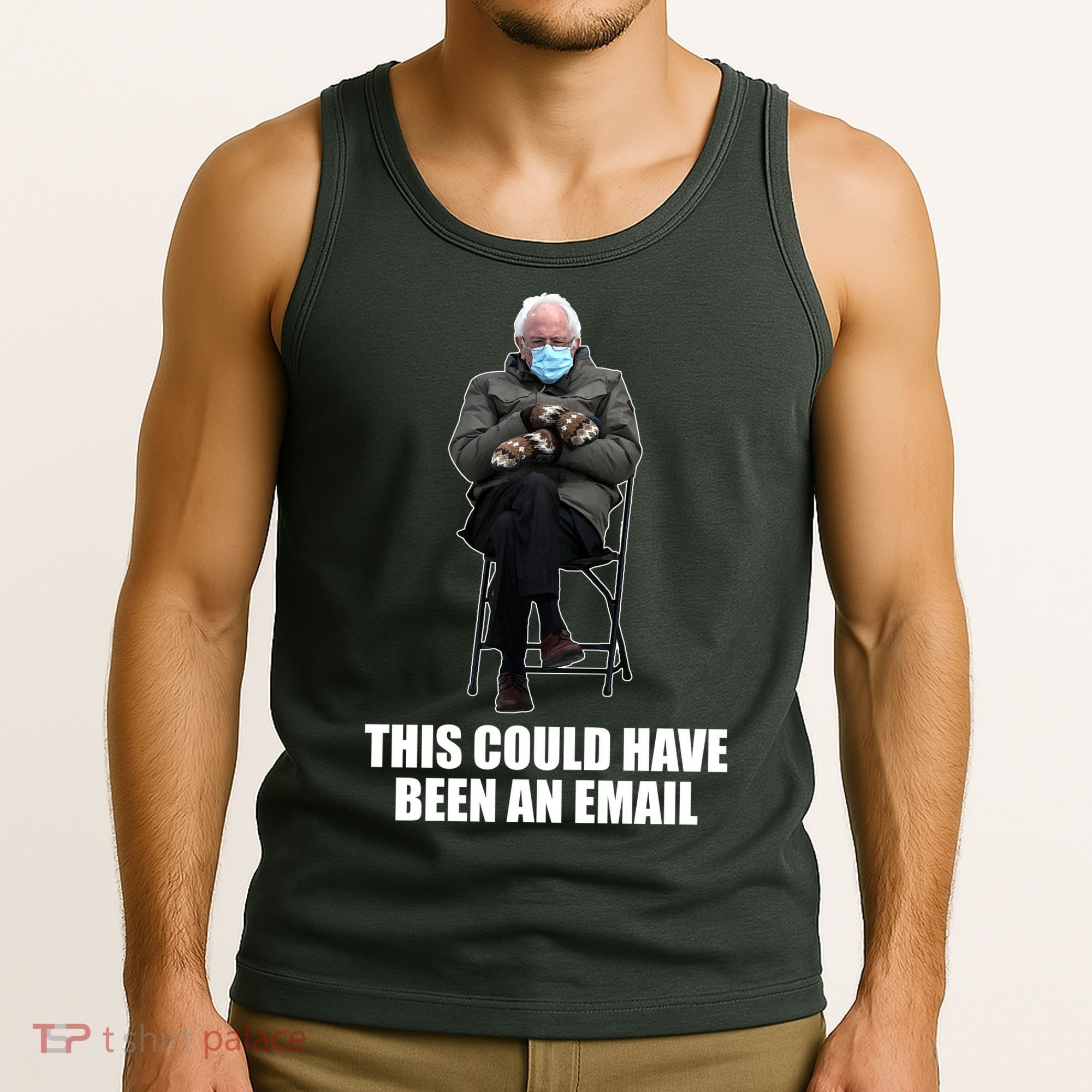 Bernie Sanders Mitten Meme This Could Have Been An Email Tank Top