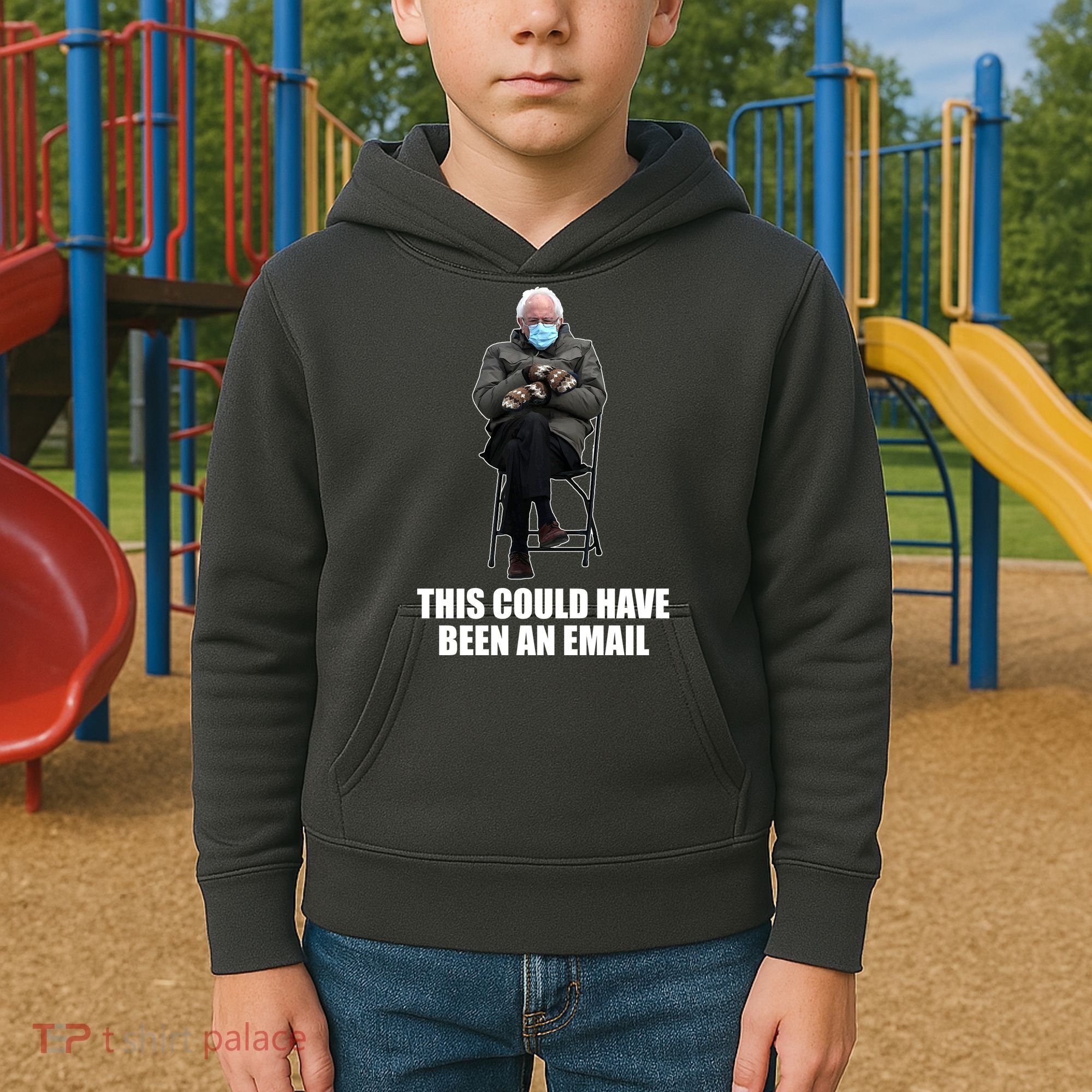 Bernie Sanders Mitten Meme This Could Have Been An Email Kids Hoodie