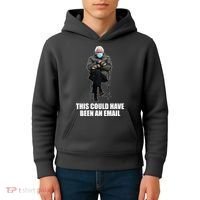 Bernie Sanders Mitten Meme This Could Have Been An Email Kids Hoodie thumb 4