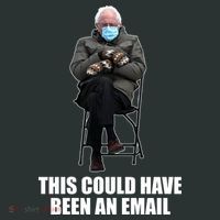 Bernie Sanders Mitten Meme This Could Have Been An Email Kids Hoodie thumb 5