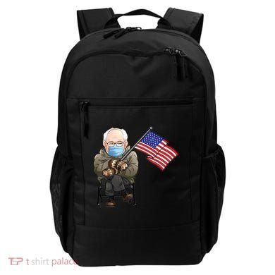 Bernie Sanders Mitten Meme USA Flag Backpack