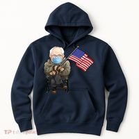 Bernie Sanders Mitten Meme USA Flag Hoodie thumb 0
