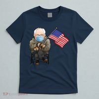Bernie Sanders Mitten Meme USA Flag T-Shirt thumb 5