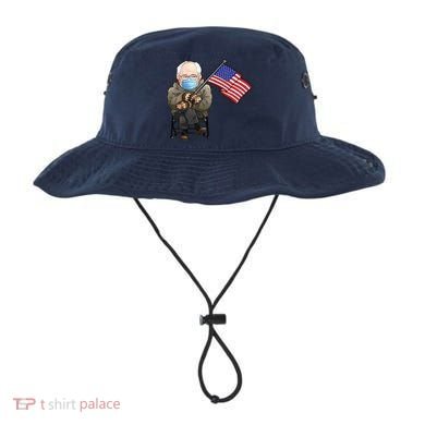 Bernie Sanders Mitten Meme USA Flag Bucket Hat