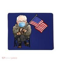 Bernie Sanders Mitten Meme USA Flag Mousepad thumb 0
