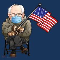 Bernie Sanders Mitten Meme USA Flag Mousepad thumb 1