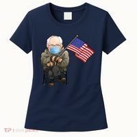 Bernie Sanders Mitten Meme USA Flag Women's T-Shirt thumb 0