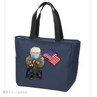 Bernie Sanders Mitten Meme USA Flag Tote Bag thumb 3