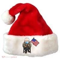 Bernie Sanders Mitten Meme USA Flag Santa Hat thumb 0