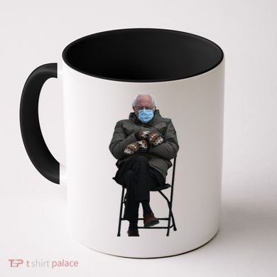 Bernie Sanders Mittens Sitting Inauguration Coffee Mug