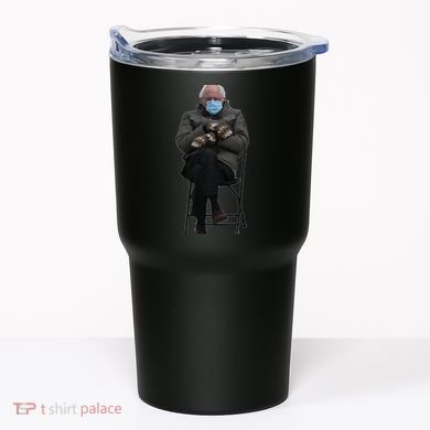 Bernie Sanders Mittens Sitting Inauguration Tumbler