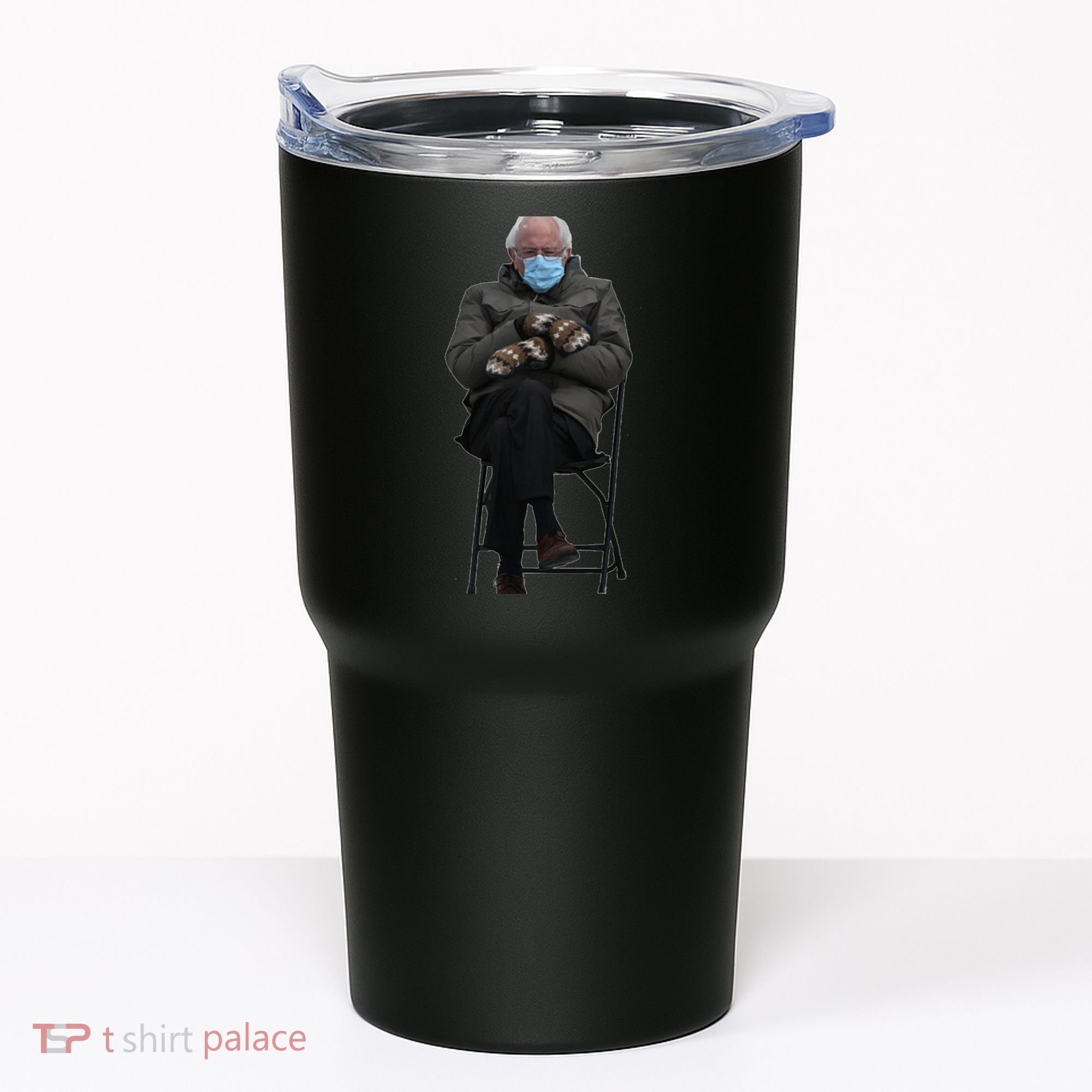 Bernie Sanders Mittens Sitting Inauguration Tumbler