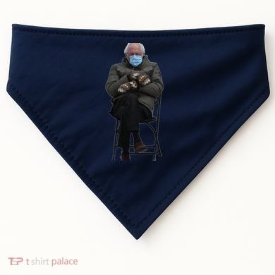 Bernie Sanders Mittens Sitting Inauguration USA-Made Doggie Bandana