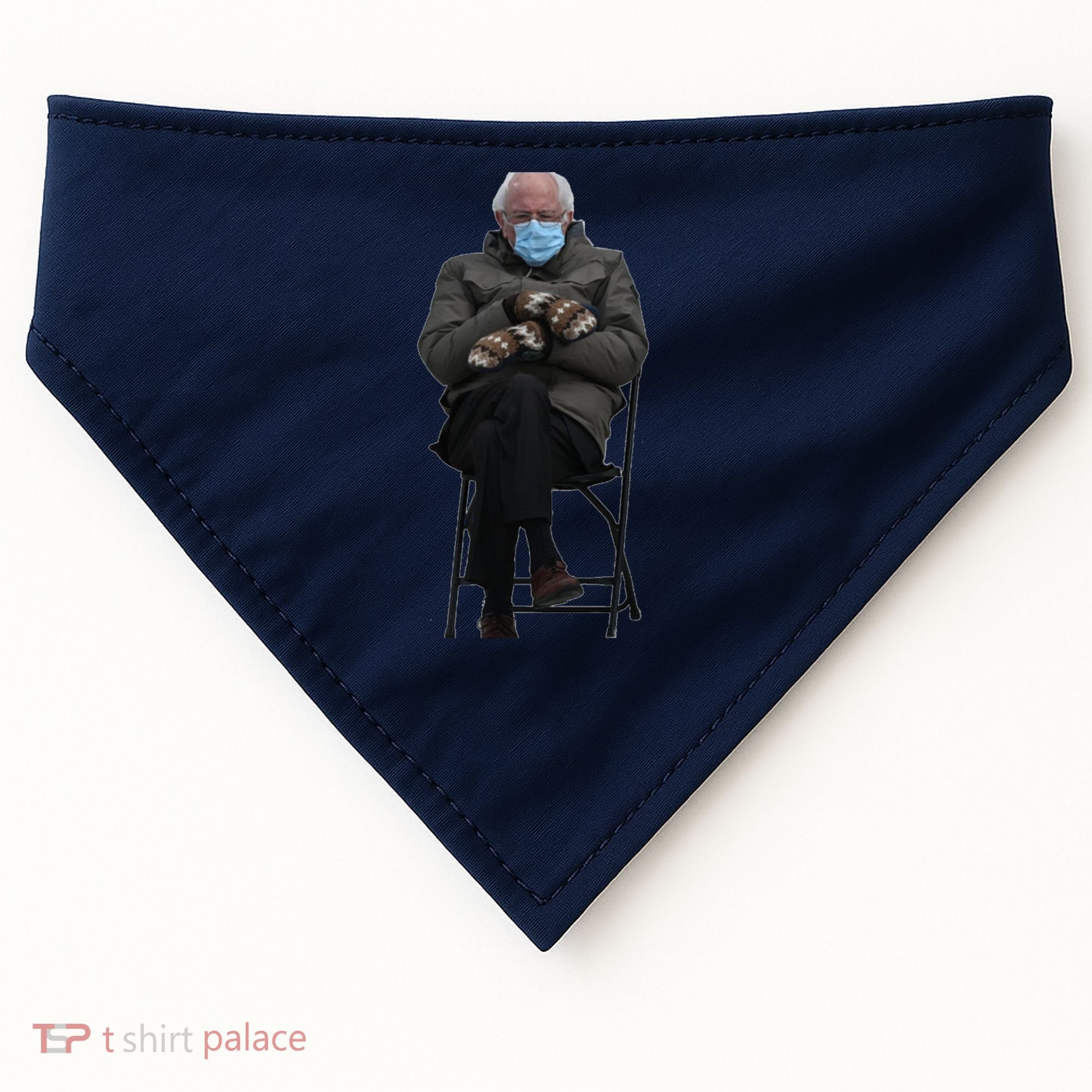 Bernie Sanders Mittens Sitting Inauguration USA-Made Doggie Bandana