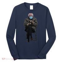 Bernie Sanders Mittens Sitting Inauguration Long Sleeve Shirt thumb 0