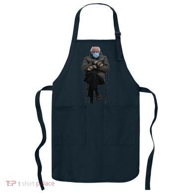 Bernie Sanders Mittens Sitting Inauguration Apron