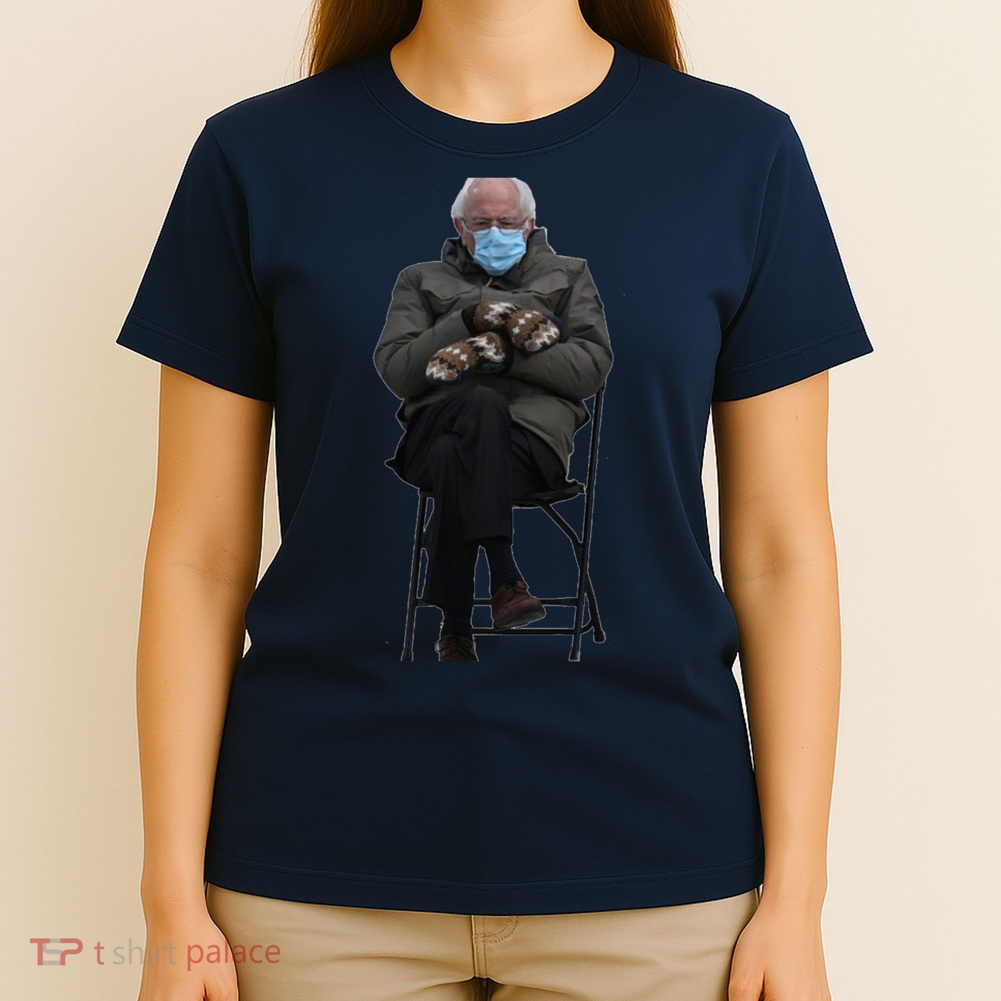 Bernie Sanders Mittens Sitting Inauguration T-Shirt