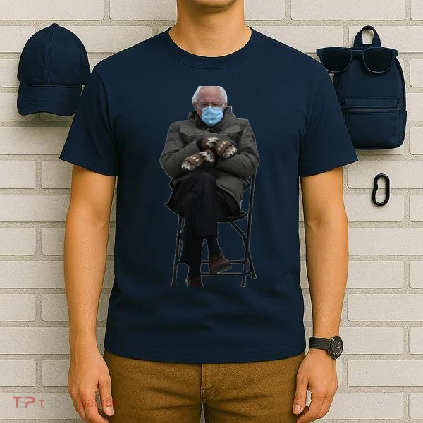 Bernie Sanders Mittens Sitting Inauguration T-Shirt