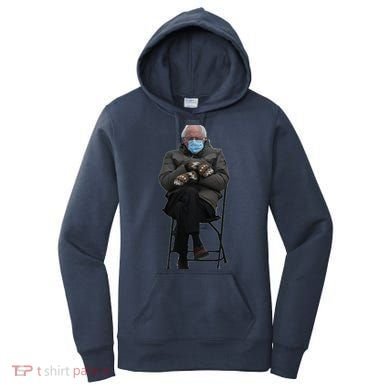 Bernie Sanders Mittens Sitting Inauguration Women's Hoodie