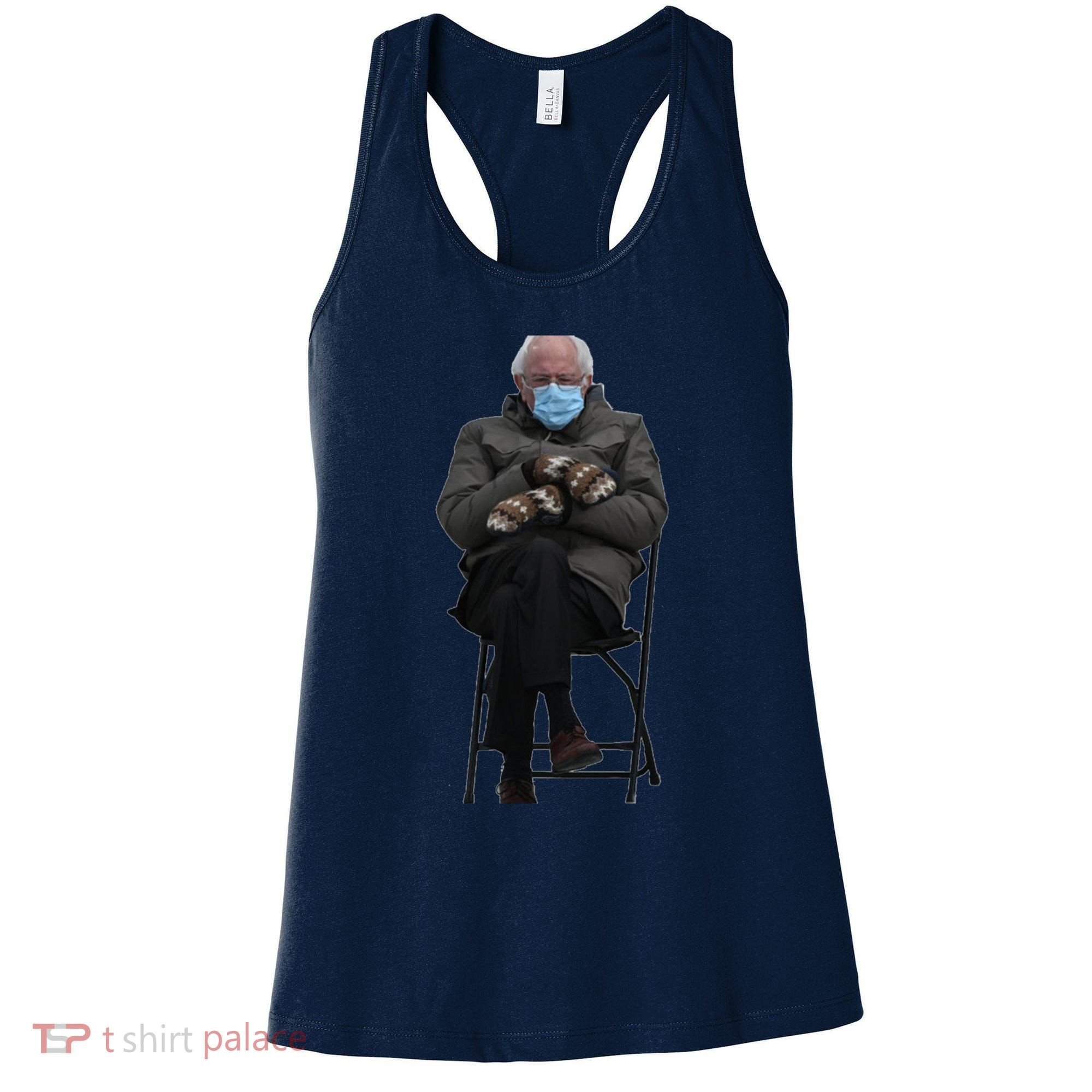 Bernie Sanders Mittens Sitting Inauguration Women's Tank Top