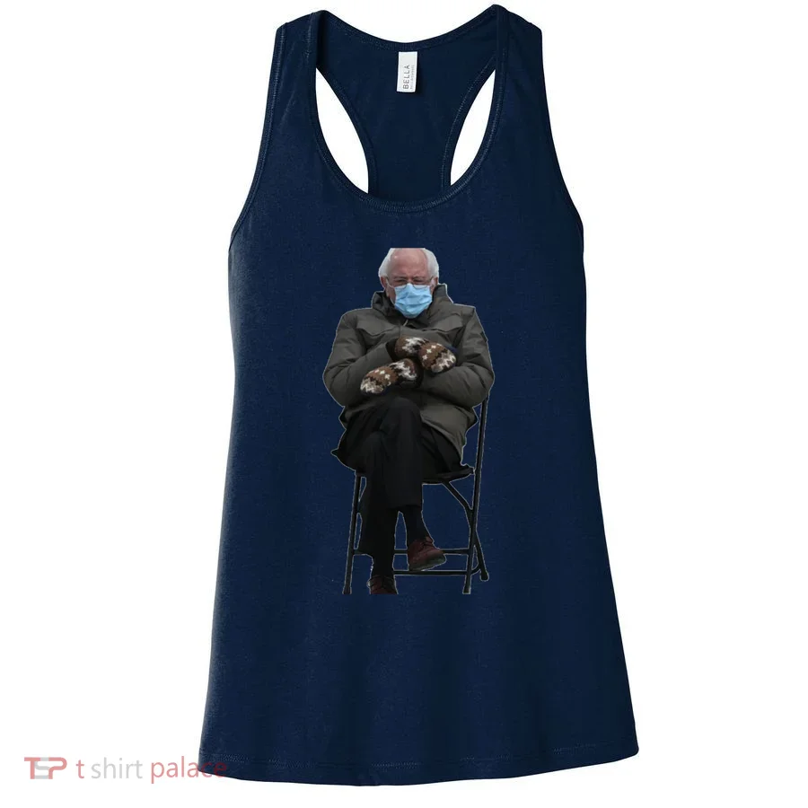Bernie Sanders Mittens Sitting Inauguration Women's Tank Top