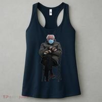Bernie Sanders Mittens Sitting Inauguration Women's Tank Top thumb 3