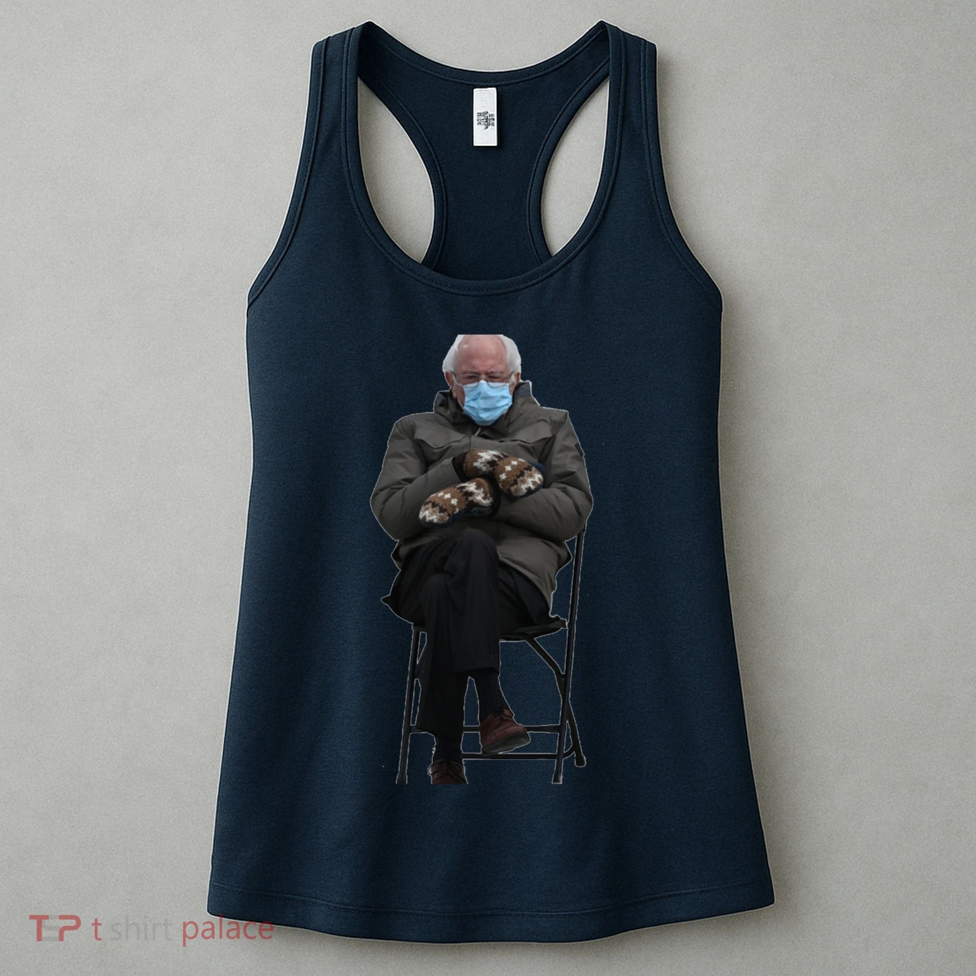 Bernie Sanders Mittens Sitting Inauguration Women's Tank Top