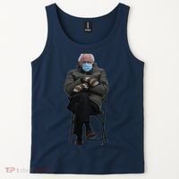 Bernie Sanders Mittens Sitting Inauguration Tank Top thumb 2