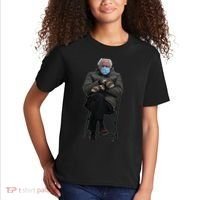 Bernie Sanders Mittens Sitting Inauguration Kids T-Shirt thumb 2