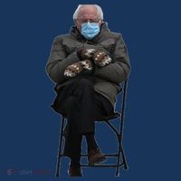 Bernie Sanders Mittens Sitting Inauguration Kids T-Shirt thumb 4
