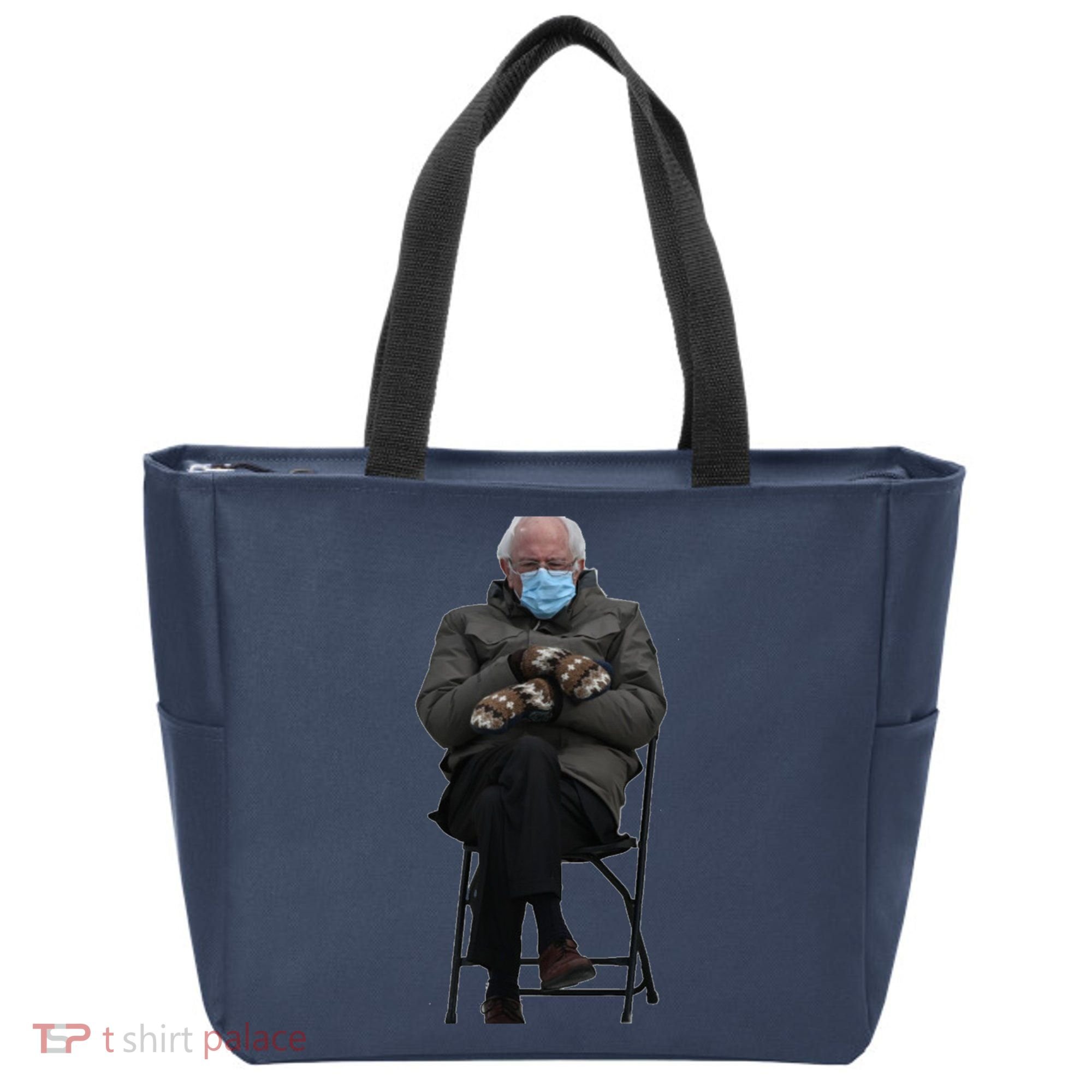 Bernie Sanders Mittens Sitting Inauguration Tote Bag