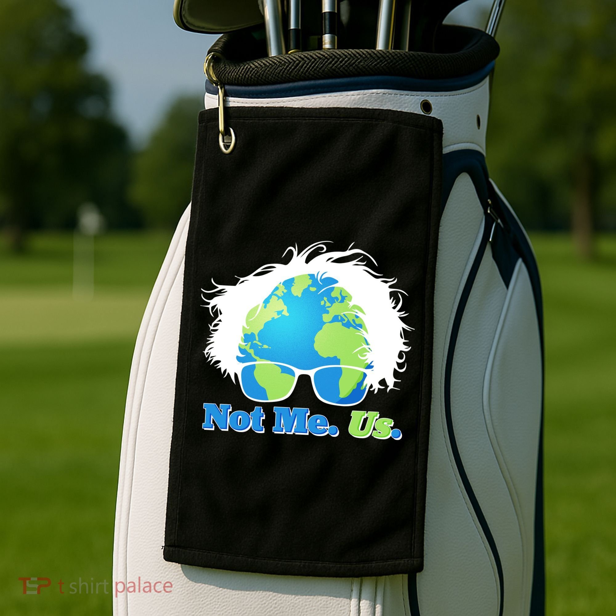 Bernie Sanders Not Me Us Earth Golf Towel