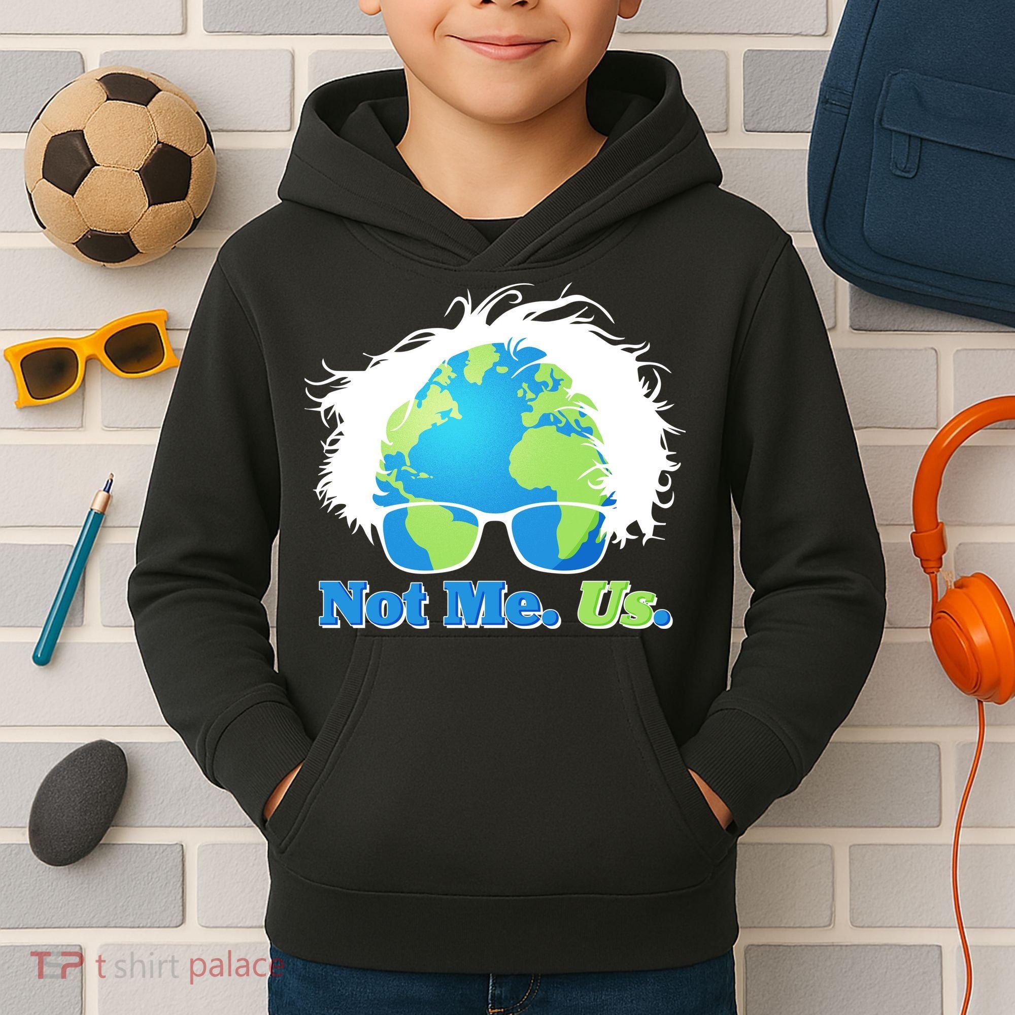 Bernie Sanders Not Me Us Earth Kids Hoodie