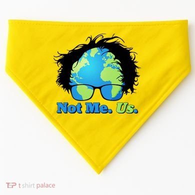 Bernie Sanders Not Me Us Earth USA-Made Doggie Bandana
