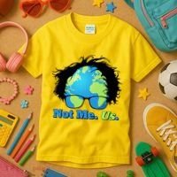 Bernie Sanders Not Me Us Earth Kids T-Shirt thumb 3