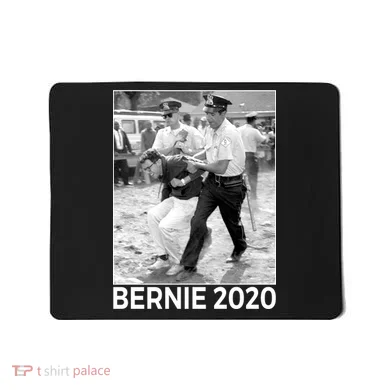 Bernie Sanders Protest Arrest Mousepad