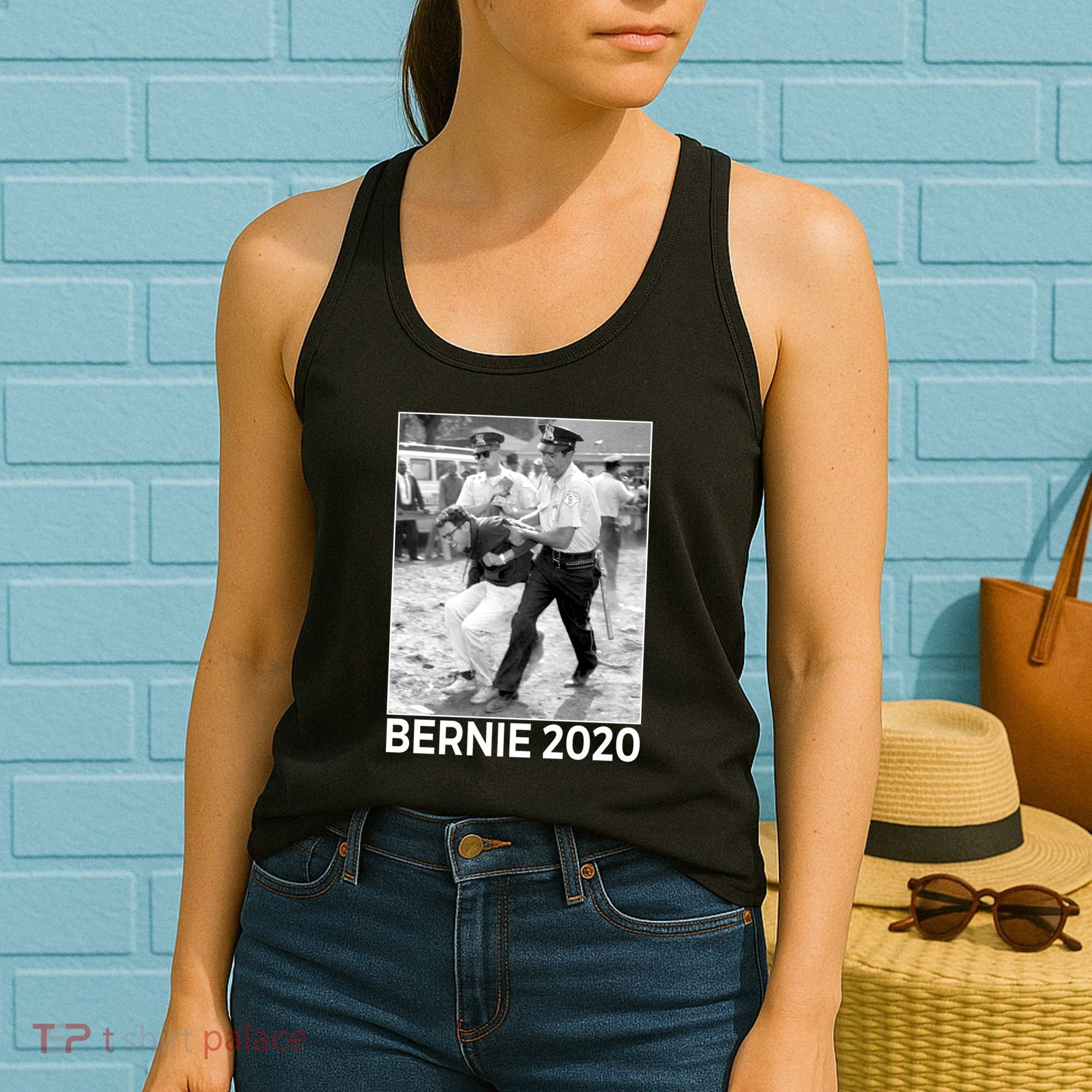 Bernie Sanders Protest Arrest Women's Tank Top