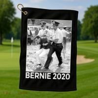 Bernie Sanders Protest Arrest Golf Towel thumb 1