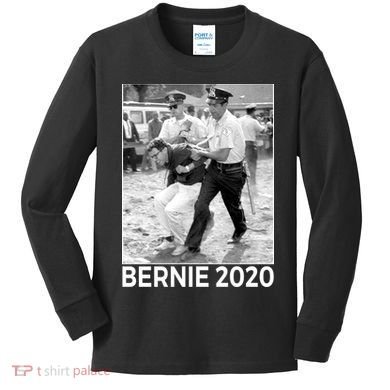 Bernie Sanders Protest Arrest Kids Long Sleeve Shirt