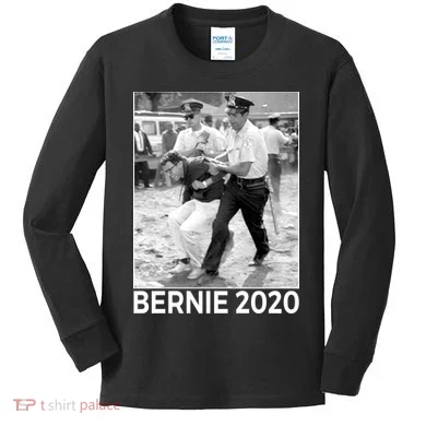 Bernie Sanders Protest Arrest Kids Long Sleeve Shirt