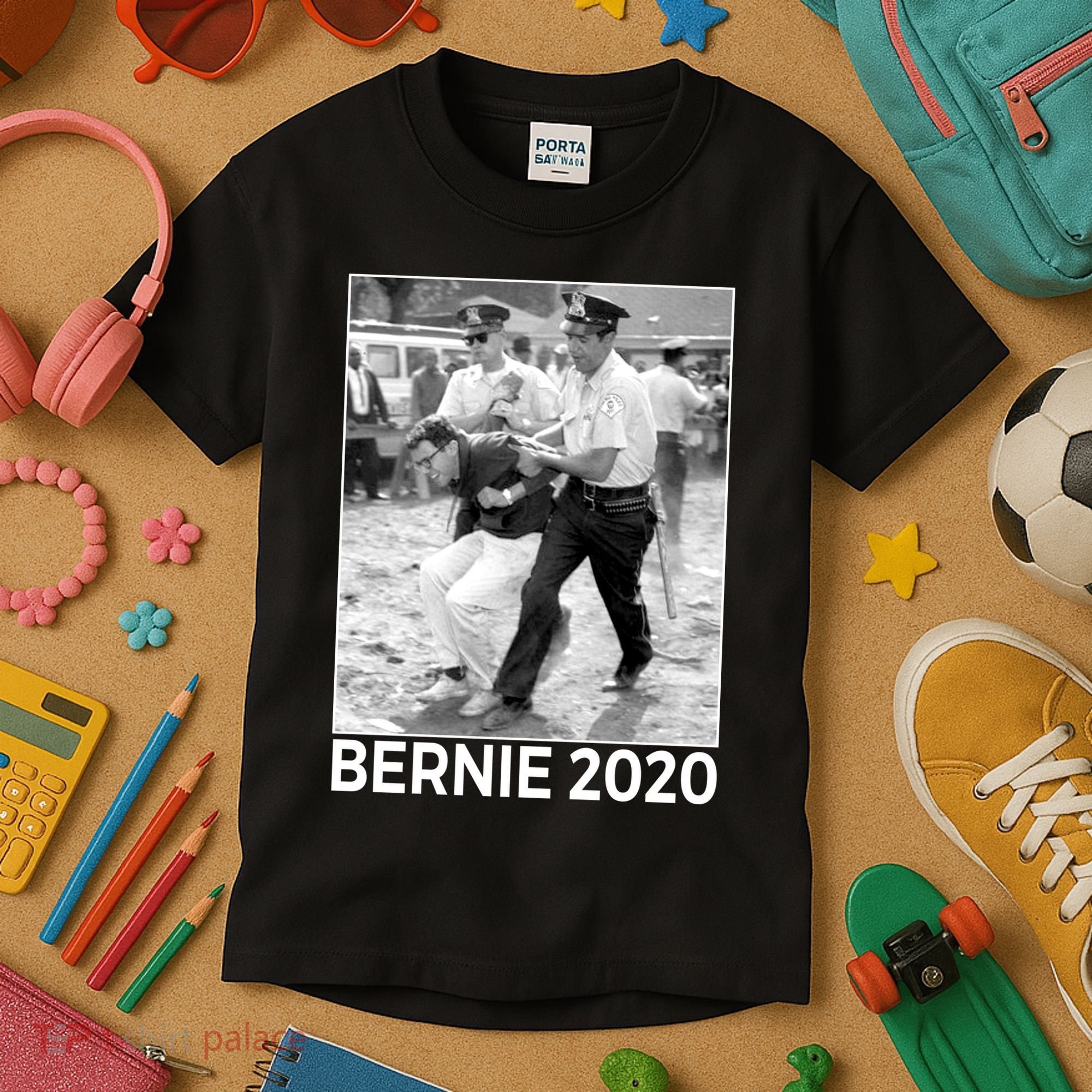 Bernie Sanders Protest Arrest Kids T-Shirt