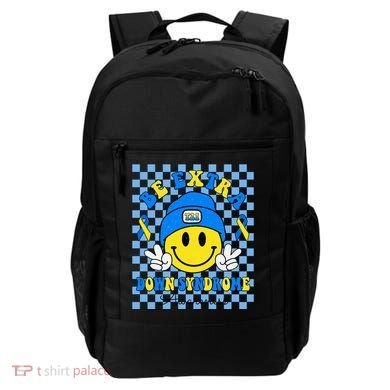 Be Extra Smile Face Down Syndrome Awareness Backpack