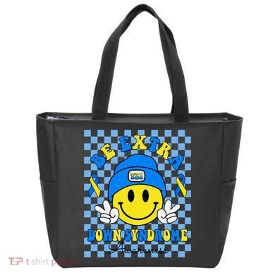 Be Extra Smile Face Down Syndrome Awareness Tote Bag