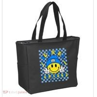 Be Extra Smile Face Down Syndrome Awareness Tote Bag thumb 2