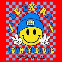Be Extra Smile Face Down Syndrome Awareness Santa Hat thumb 1