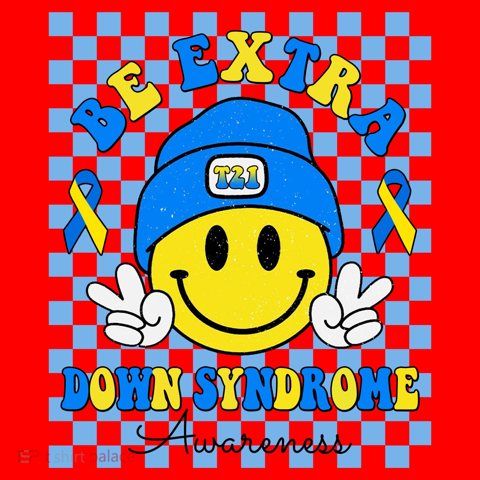 Be Extra Smile Face Down Syndrome Awareness Santa Hat