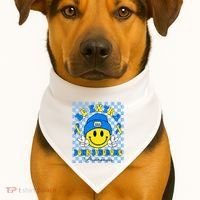 Be Extra Smile Face Down Syndrome Awareness USA-Made Doggie Bandana thumb 1