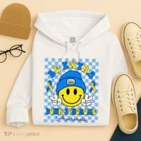 Be Extra Smile Face Down Syndrome Awareness Hoodie thumb 4