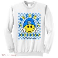 Be Extra Smile Face Down Syndrome Awareness Sweatshirt thumb 0