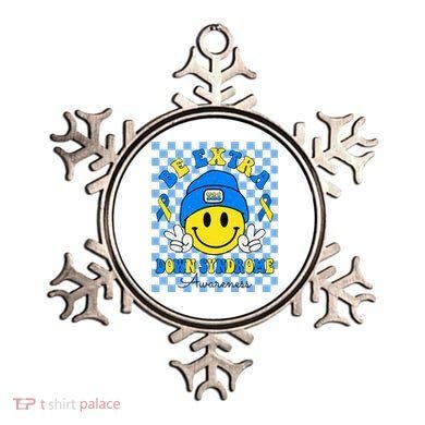 Be Extra Smile Face Down Syndrome Awareness Ornament